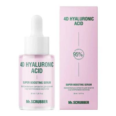 Зволожувальна сироватка для обличчя 4D Hyaluronic Acid з 4Д гіалуроновою кислотою Mr.SCRUBBER 30 мл