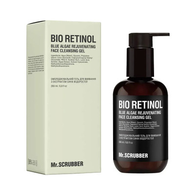 Омолаживающий гель для умывания Bio Retinol с экстрактом синих водорослей Mr.SCRUBBER 200 мл