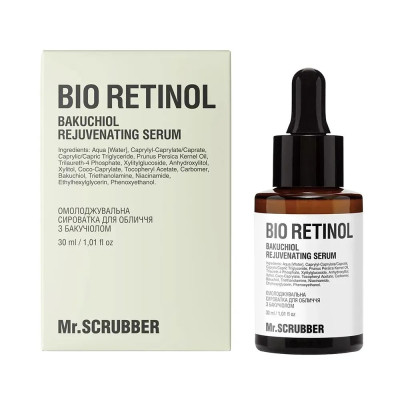 Омолаживающая сыворотка для лица Bio Retinol с бакучиолом Mr.SCRUBBER 30 мл