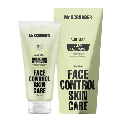 Очищающая маска для борьбы с тусклостью и отеками Aloe Vera Face Control Skin Care Mr.SCRUBBER 100 г