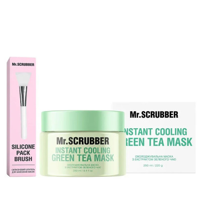 Охлаждающая маска для лица Instant Cooling Green Tea Mask Mr.SCRUBBER 250 мл + шпатель