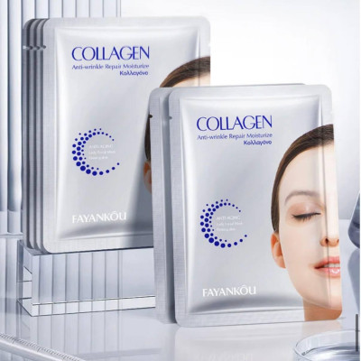 Маска для лица тканевая Collagen Anti-wrinkle Repair Moisturize Fayankou