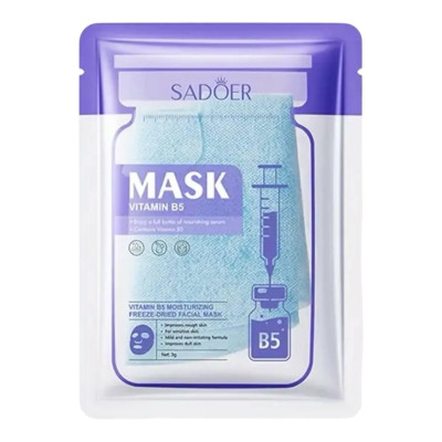 Маска для лица тканевая Sadoer Mask Vitamin B5