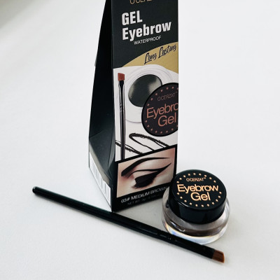 OCERZAT Гель Помадка для бровей Gel Eyebrow Waterproof 01 Soft Brown (СРОК) 03 Medium Brown