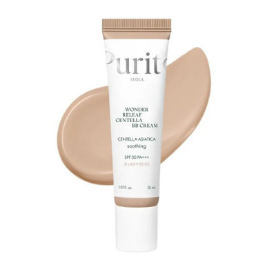 ВВ-крем с экстрактом центеллы Purito Cica Clearing BB Cream 30 мл №21 Light Beige НОВЫЙ ДИЗАЙН
