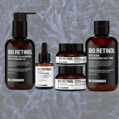 Омолаживающий набор уходовой косметики для лица Bio Retinol с бакучиолом Mr.SCRUBBER