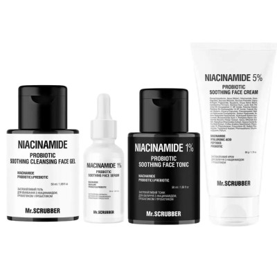 Набор уходовой косметики для лица с ниацинамидом Niacinamide Mr.SCRUBBER