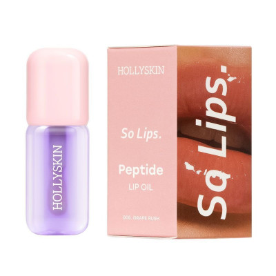 Увлажняющее масло для губ HOLLYSKIN So Lips Peptide Lip Oil №005 Grape Rush