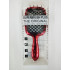 Расческа Superbrush ХРОМ червоний із чорною щетиною
