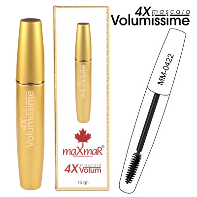 Тушь для ресниц Maxmar Gold Mascara Volumissime 4 X объемная MM-0422