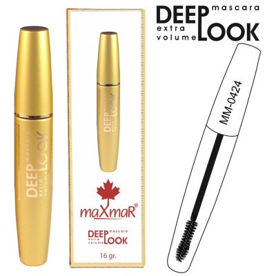 Тушь для ресниц maXmaR Gold Mascara Deep Look объемная MM-0424