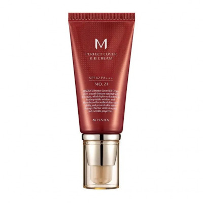 ББ-крем MISSHA Perfect Cover BB Cream SPF42/PA++ (Тон: #21 Light Beige) 50ml