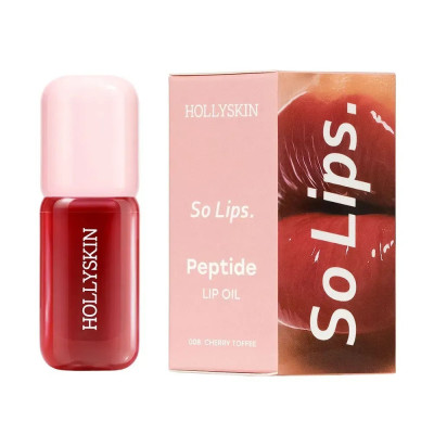 Увлажняющее масло для губ HOLLYSKIN So Lips Peptide Lip Oil 008 Cherry Toffee