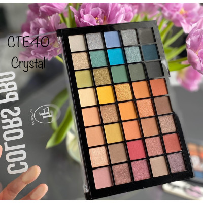 Палетка теней для макияжа Pro Colors Mineral Triumph TE40 Crystal