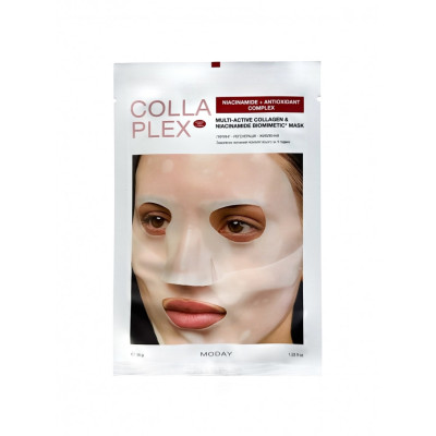 Коллагеновая биомиметическая маска для лица Moday COLLAPLEX Multi-Active Mask с коллагеном и ниацинамидом 35 грамм