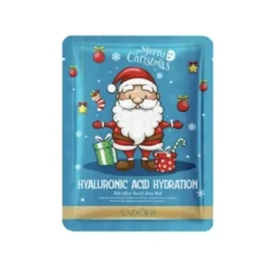 Тканевая маска для лица с гиалуроновой кислотой SADOER Merry Christmas Hyaluronic Acid Hydration