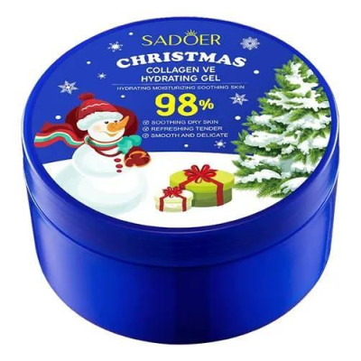 Увлажняющий гель для лица и тела с коллагеном SADOER Christmas Collagen Moisturizing Gel 300 г