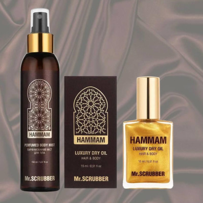 Набор косметики для тела Hammam Mr.SCRUBBER (мист для тела + масло для волос)
