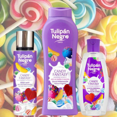 Набор косметики для тела Сладкие фантазии Tulipan Negro (гель для душа+ мист + масло для тела)