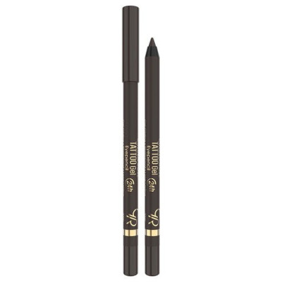 Гелевый карандаш для глаз GOLDEN ROSE TATTOO GEL EYEPENCIL 102 Dark Brown