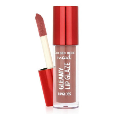 Рідка помада для губ Gleamy Lip Glaze Lipgloss Golden Rose 201 Nude Kiss