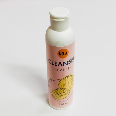 Жидкость для снятия липкого слоя и очистки кистей от геля Nila cleanser 250 мл Манго