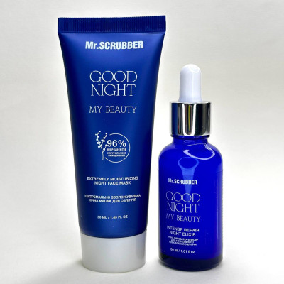 Набор ночной уходовой косметики для лица Good Night My Beauty Mr.SCRUBBER