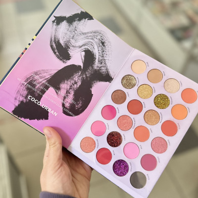 Набор теней книжка COCO URBAN Mermaid bubble 72 оттенка БРАК