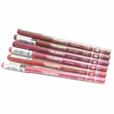 Набор карандашей для губ TRIUMPH of COLOR 6шт №1