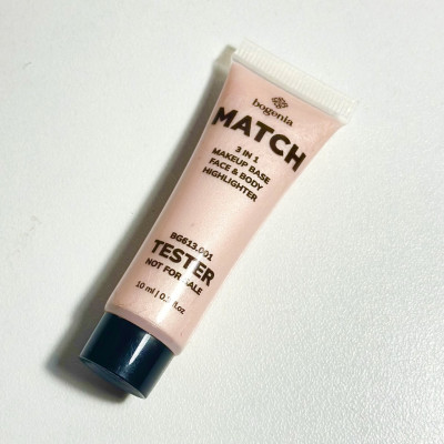 База под макияж MATCH 3 in 1 Makeup Base,Face Body Highlighter Bogenia BG613 ТЕСТЕР
