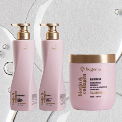 Набір косметики для волосся Bogenia Biotin & Collagen BG451