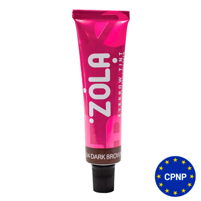 Краска для бровей с коллагеном Eyebrow Tint With Collagen Zola 15 мл 04 Dark Brown