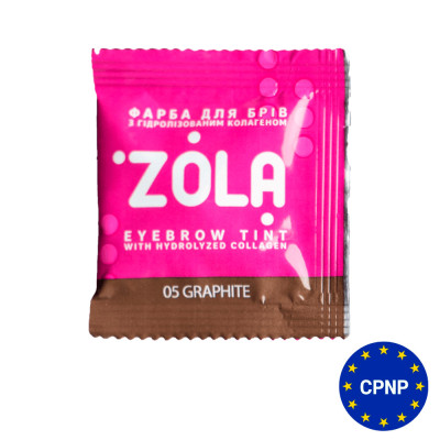 Краска для бровей с коллагеном Eyebrow Tint With Collagen Zola 5 мл 05 Graphite