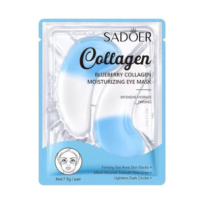 Патчи под глаза коллагеновые Sadoer Collagen Blueberry Moisturizing Eye Mask, 2шт