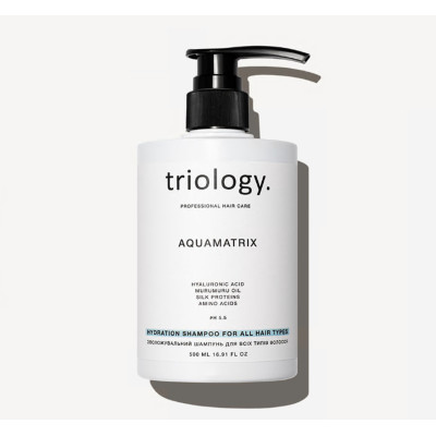 Увлажняющий шампунь для всех типов волос Aquamatrix Triology 500 мл