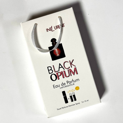 Духи женские 3в1 Travel Perfume "Black Opium"  45 мл