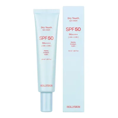 Матирующий солнцезащитный крем для лица Hollyskin Dry Touch SPF 50 40 мл