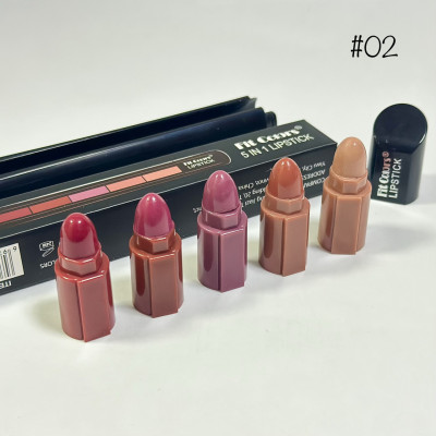 Комбинированная матовая стойкая помада для губ 5 в 1 Fit Colors Lipstick №2