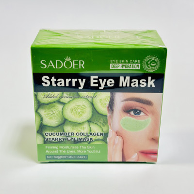 Гидрогелевые патчи для кожи вокруг глаз Sadoer starry Eye Mask Cucumber (60 шт) 80г