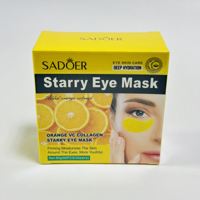 Гидрогелевые патчи для кожи вокруг глаз Sadoer starry Eye Mask Orange (60 шт) 80г