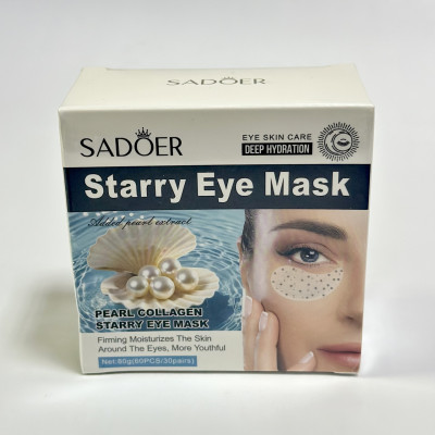 Гидрогелевые патчи для кожи вокруг глаз Sadoer Pearl Collagen starry Eye Mask (60 шт) 80 г
