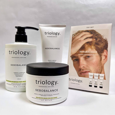 Набор косметики для волос Sebobalance Triology (шампунь, бальзам, маска, try set)