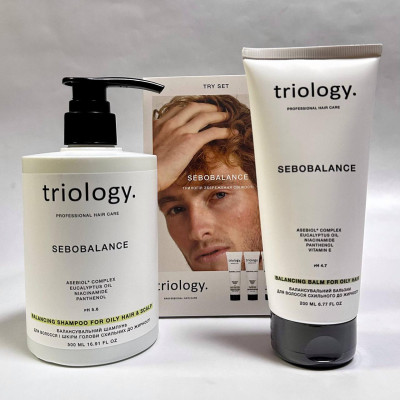 Набір косметики для волосся Sebobalance Triology (шампунь, бальзам, try set)