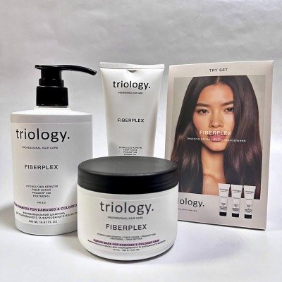Набор косметики для волос Fiberplex Triology (шампунь, бальзам, маска, try set)