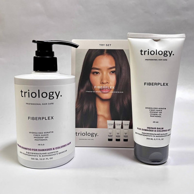 Набір косметики для волосся Fiberplex Triology (шампунь, бальзам, try set)