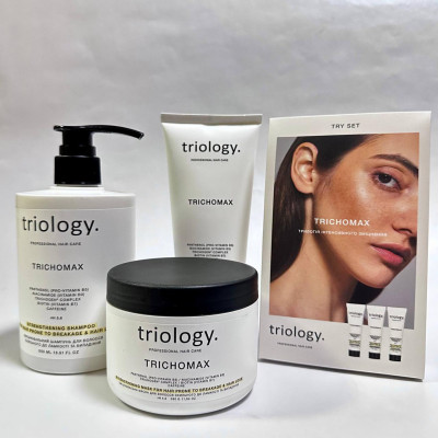 Набор косметики для волос Trichomax Triology (шампунь, бальзам, маска, try set)