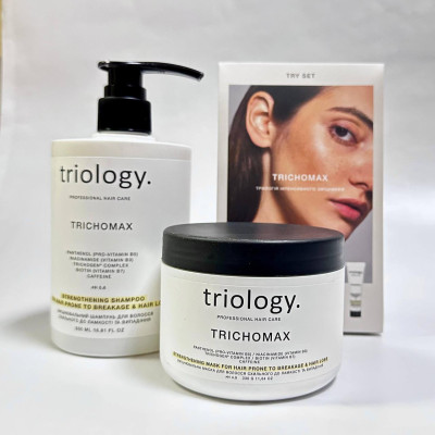 Набор косметики для волос Trichomax Triology (шампунь, маска, try set)