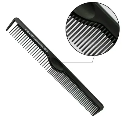 Расческа для мелирования черная T&G Carbon 06900