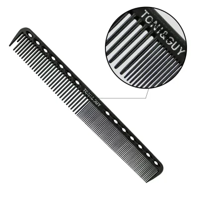 Гребень для волос черный T&G Carbon 06416