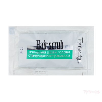 Скраб для кожи головы ментоловый Hair Scrub 15 мл Top Beauty САШЕ